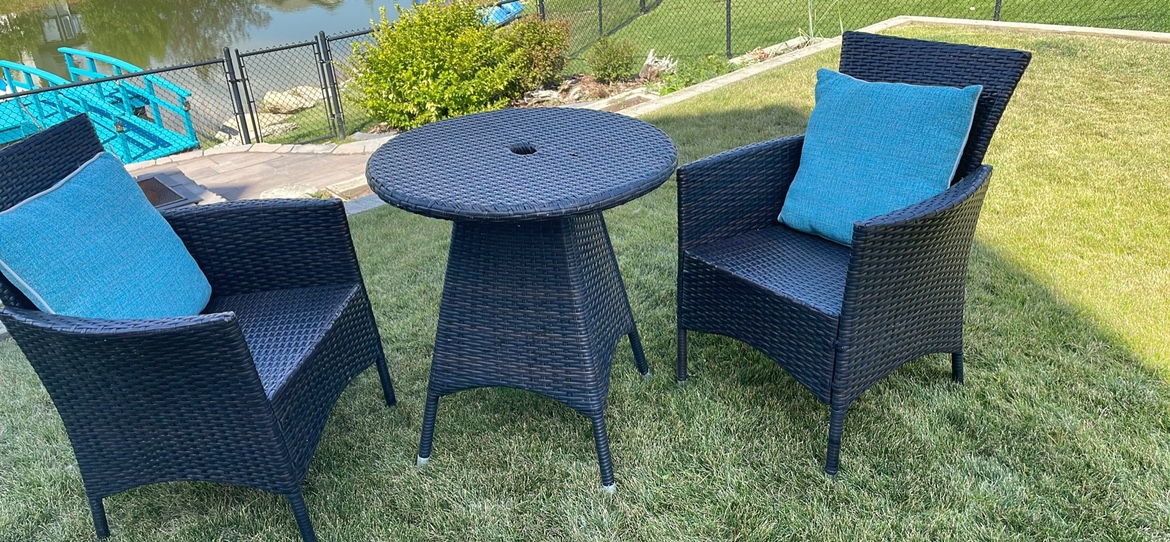 Bistro Woven Patio Set - photo 4