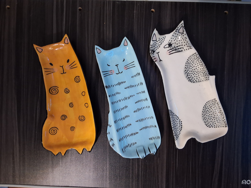 Ceramic Cat Dishes,  jewelry holders