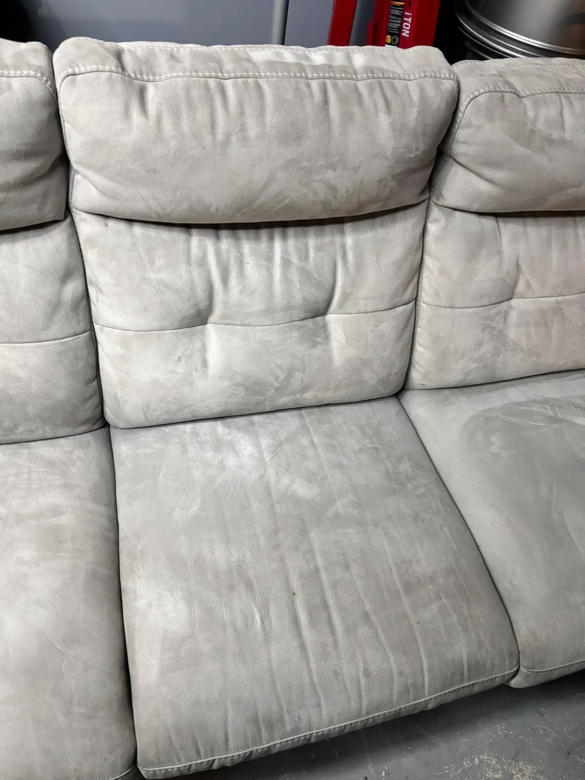 Electric recliner USB gray comfortable couch image indicator(4)