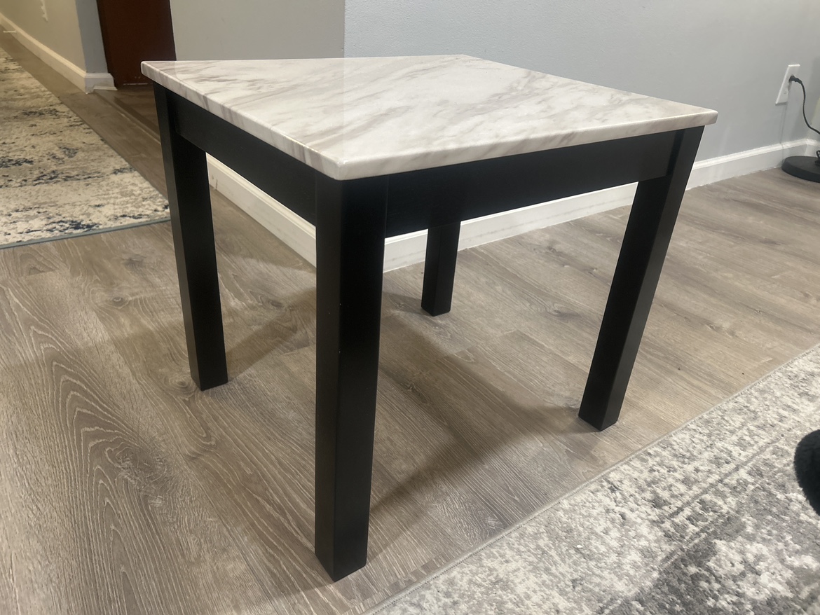 ✨Marble Top End Table x2 - photo 2