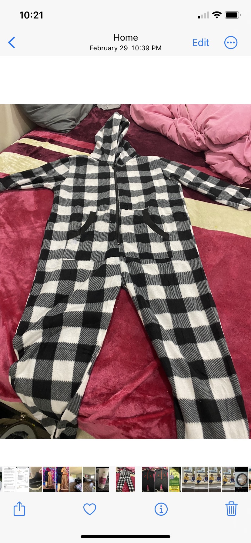 Black and White Checkered Onesie (New