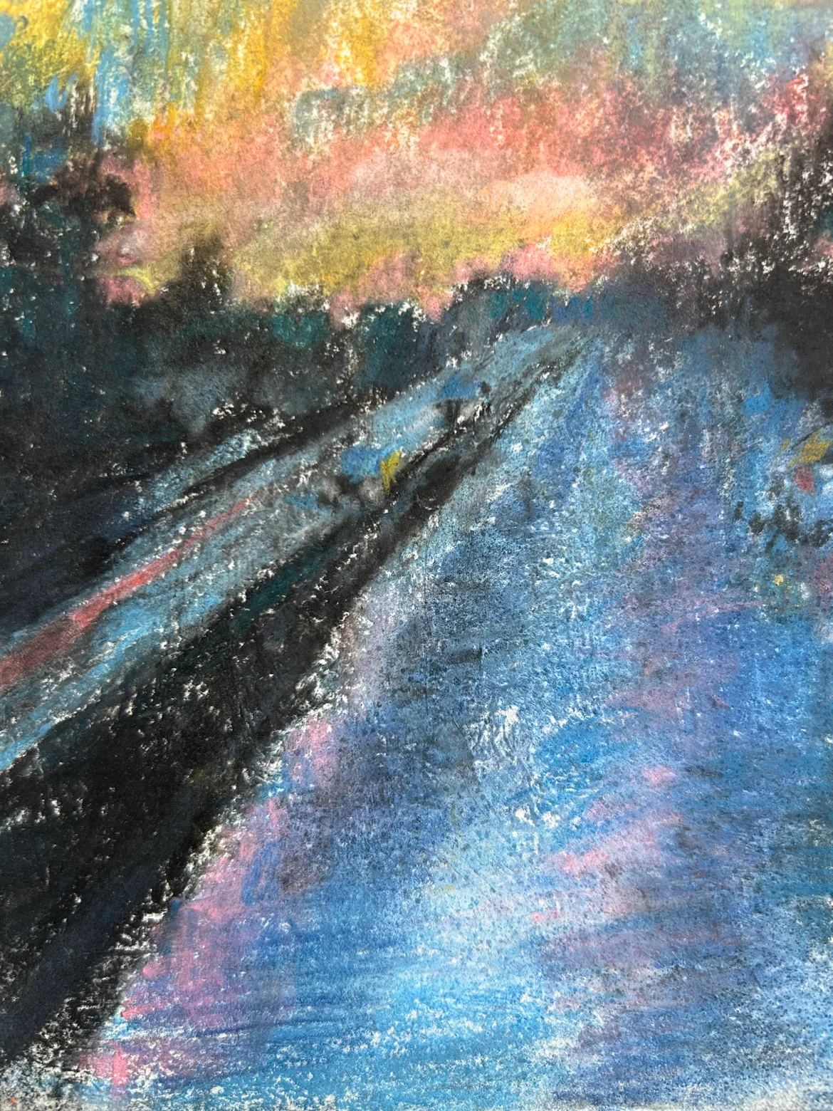 “Road trip” original pastel painting image indicator(4)