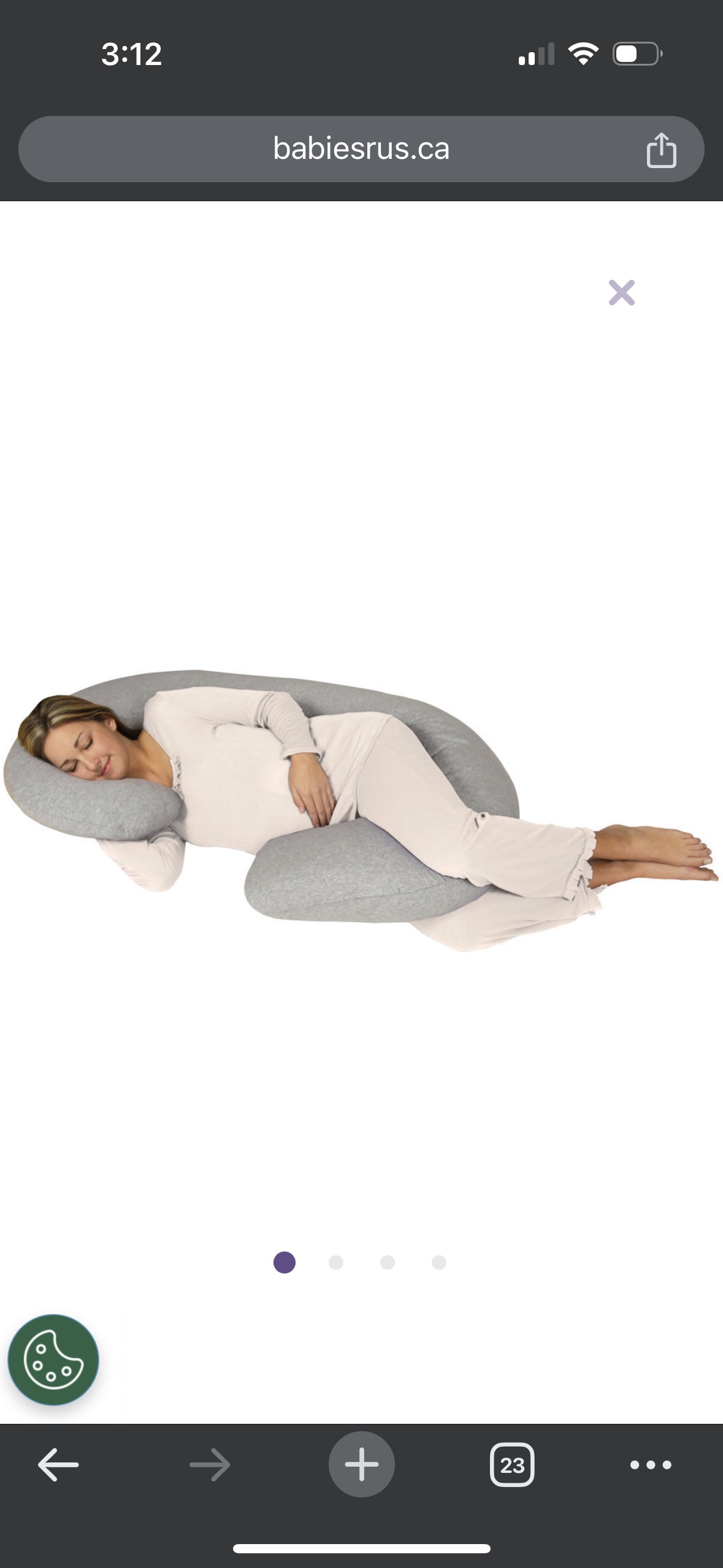 Pregnancy pillow + cover