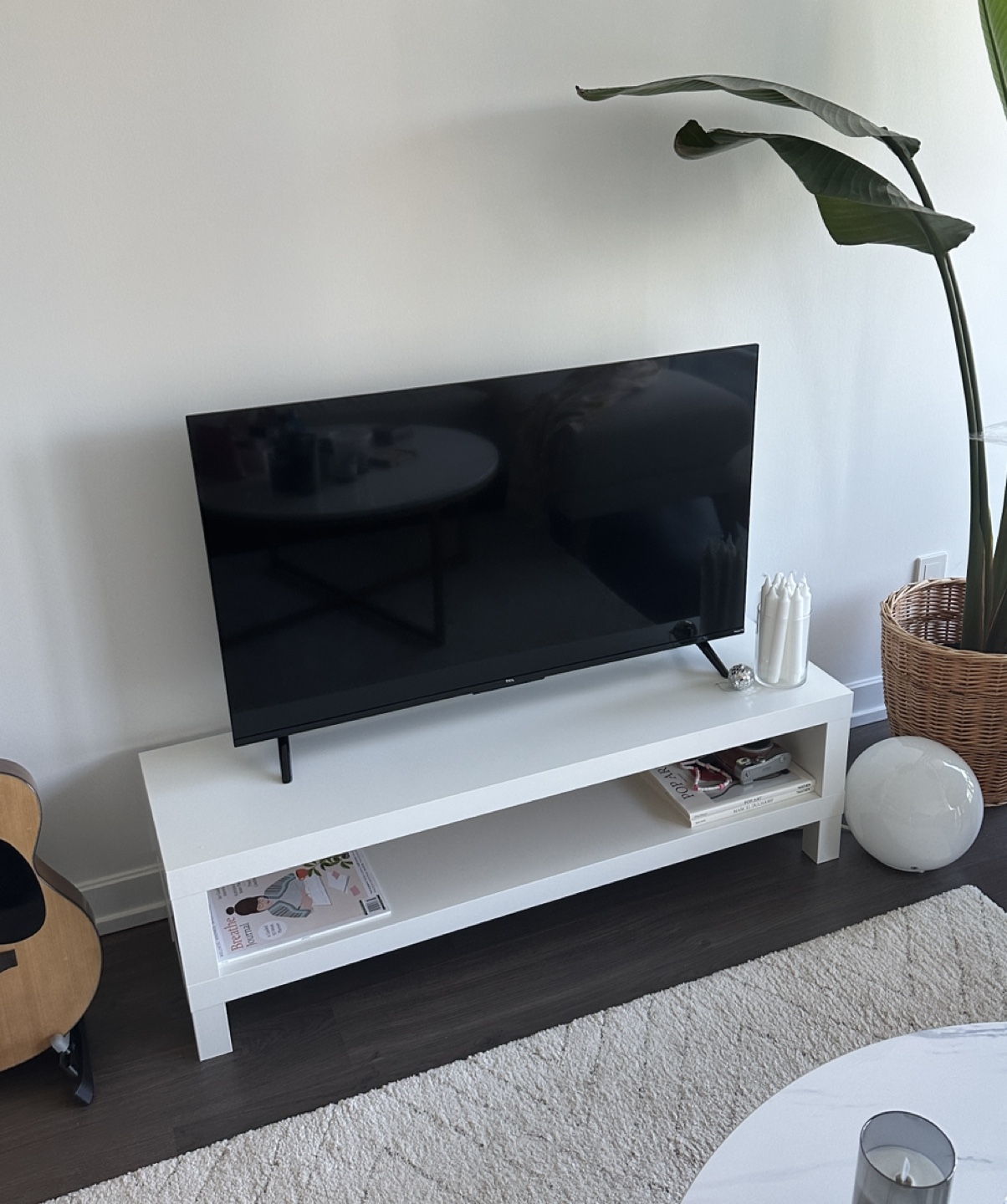 White IKEA TV Stand