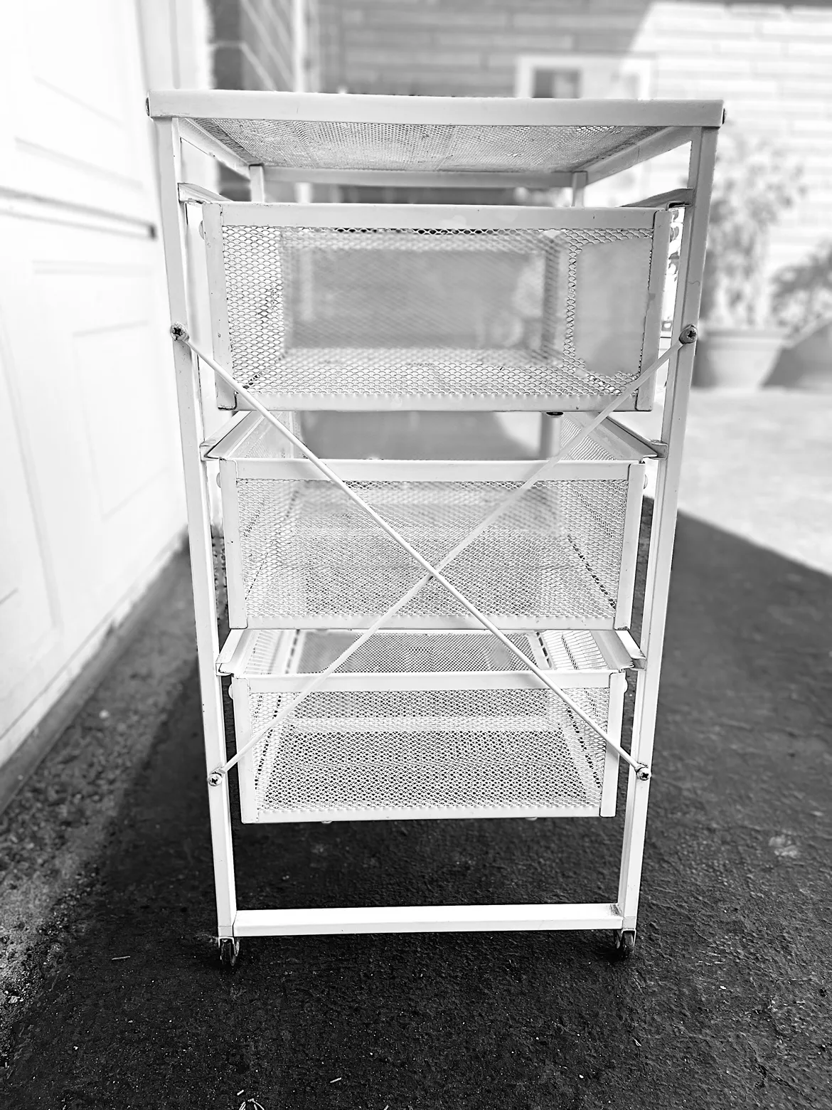 🧡 IKEA White Metal Rolling Storage Cart image indicator(5)