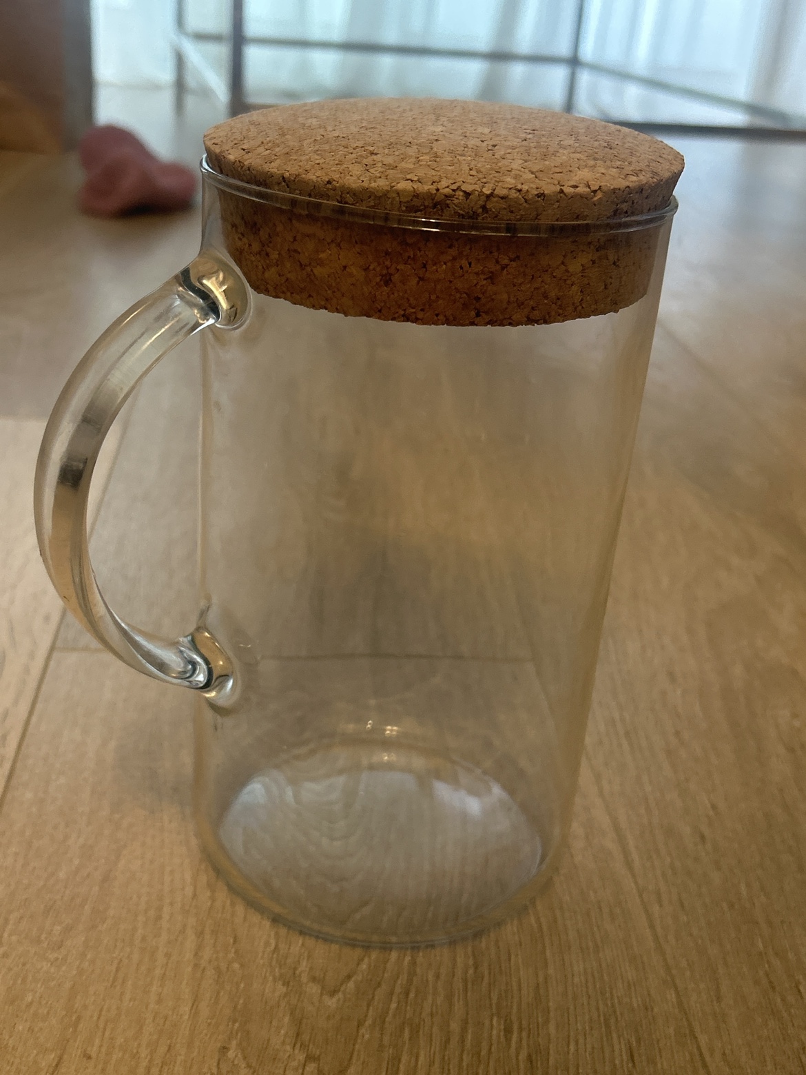 Glass Pitcher with Cork Lid from IKEA