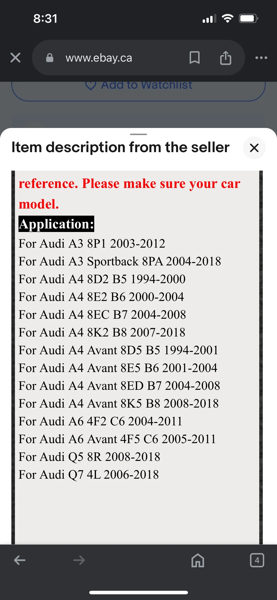 Rear Window Wiper Motor - bought for 2003 Audi A3 image indicator(9)