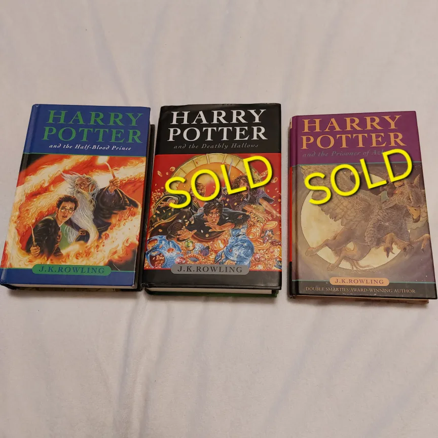 3 Harry Potter Books thumbnail
