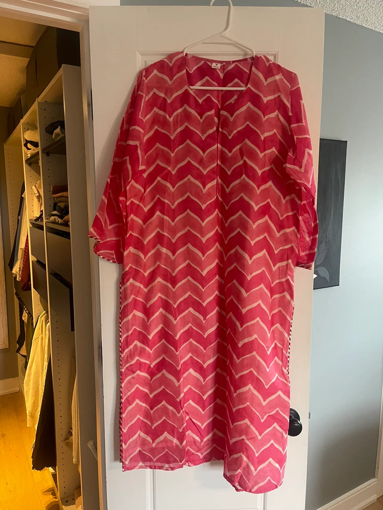 Pink and Yellow Kurta and Dupatta Set thumbnail