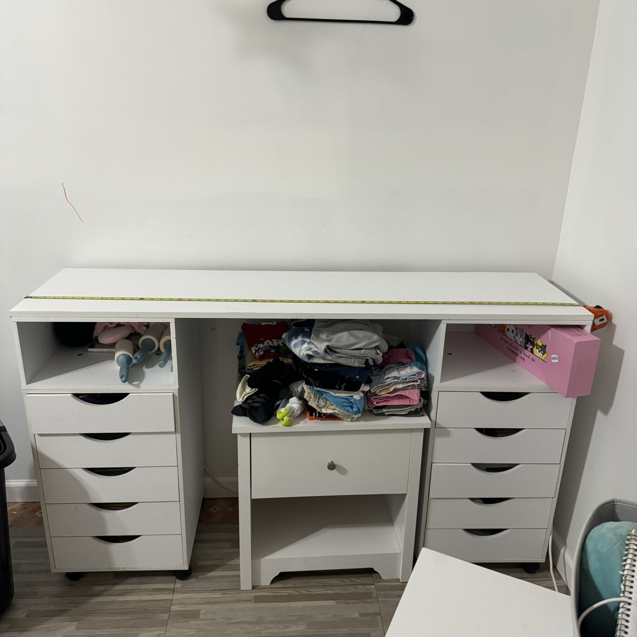 White Desk with Drawers