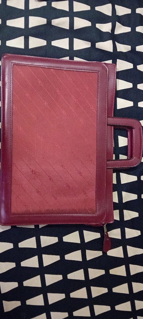 Red Leather Laptop Bag