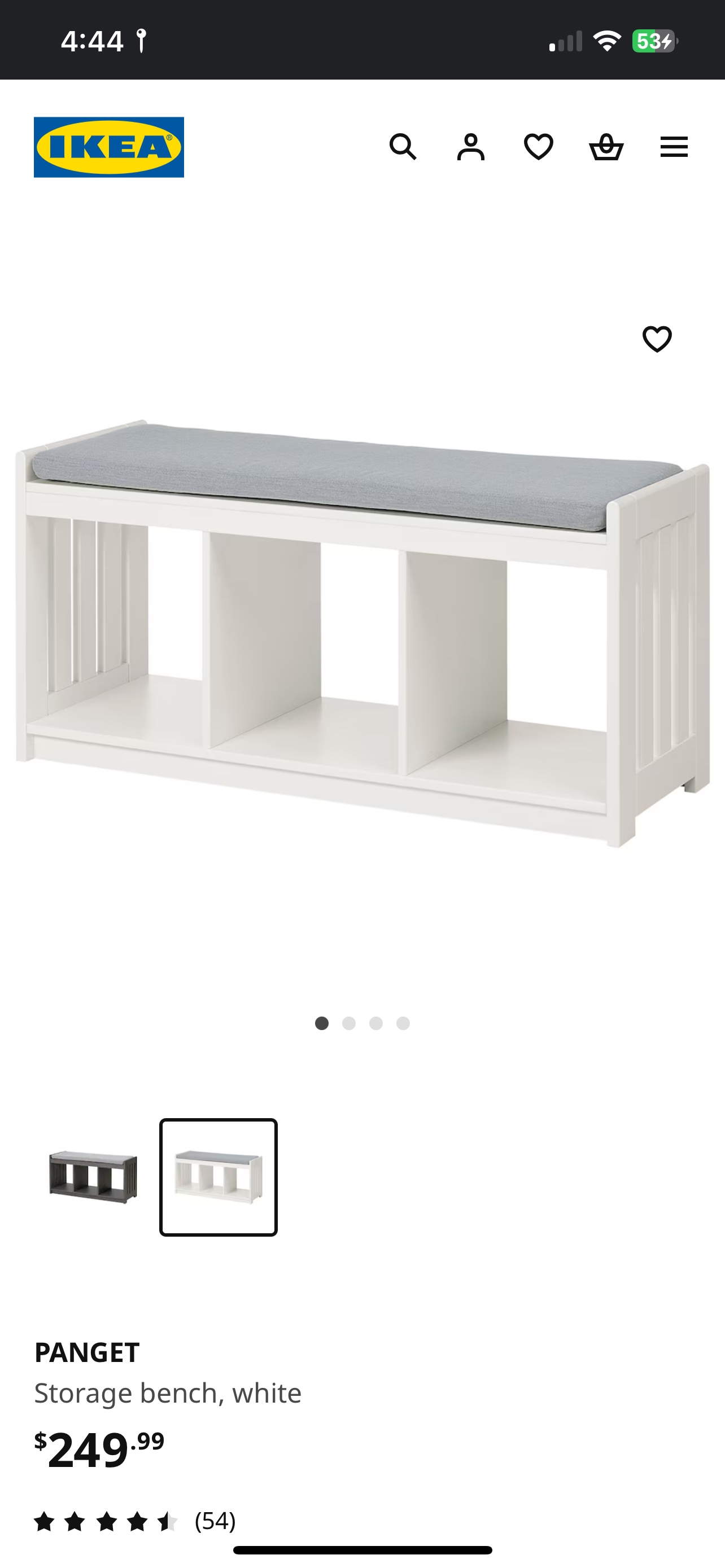 Storage Bench with Cushion - photo 4