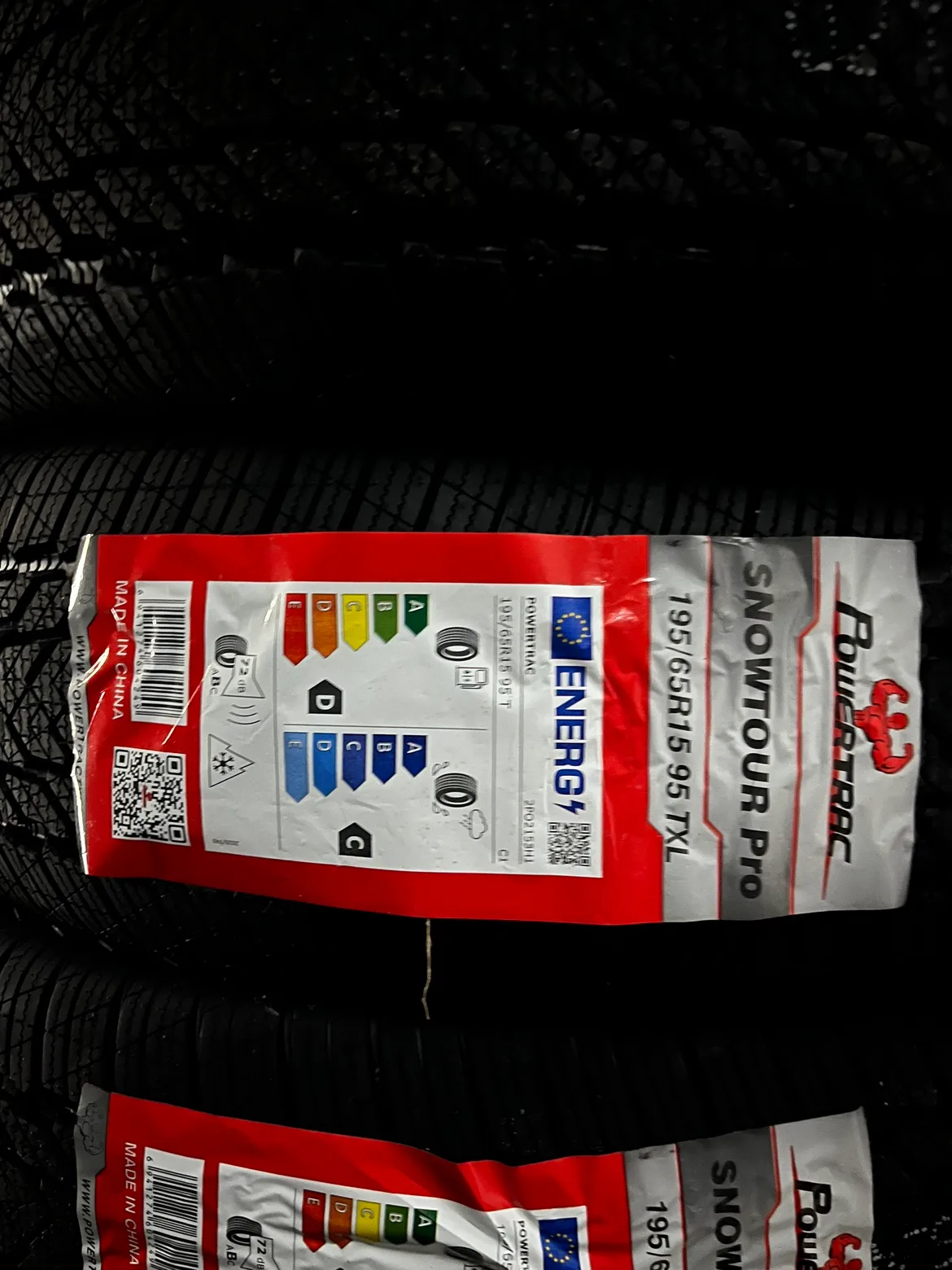 BRAND NEW POWERTRAC WINTER TIRES 195/65/15 image indicator(2)