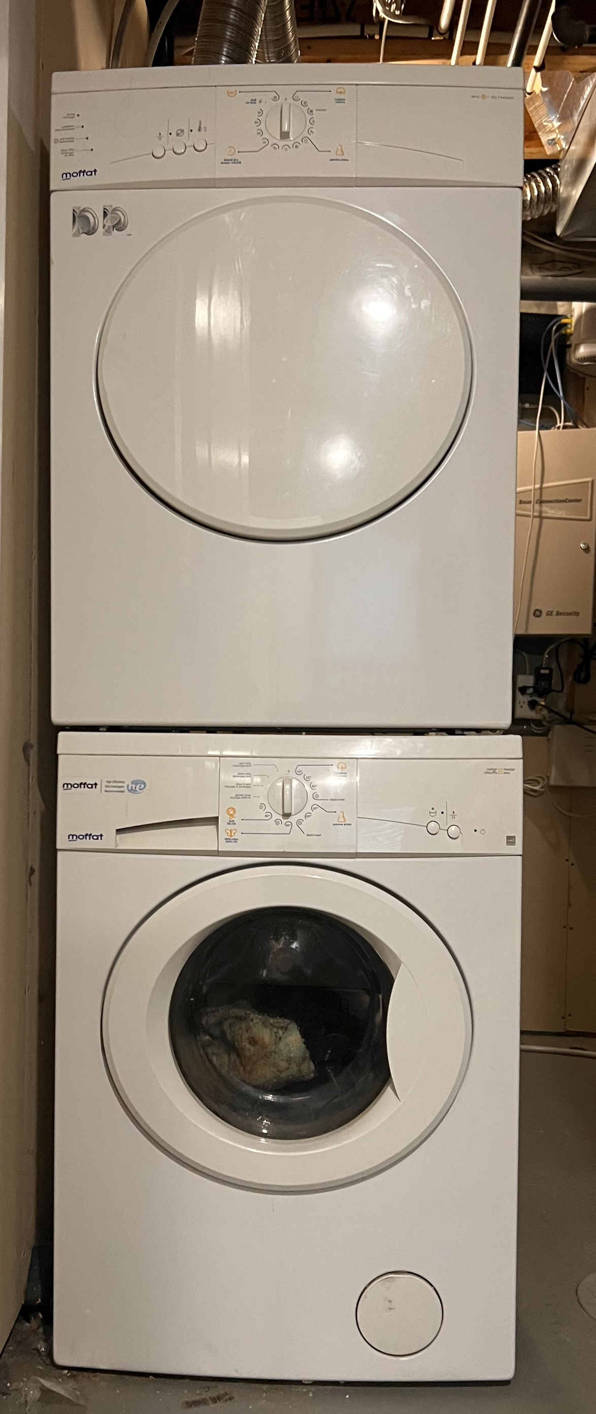 Moffat Stackable Washer and Dryer