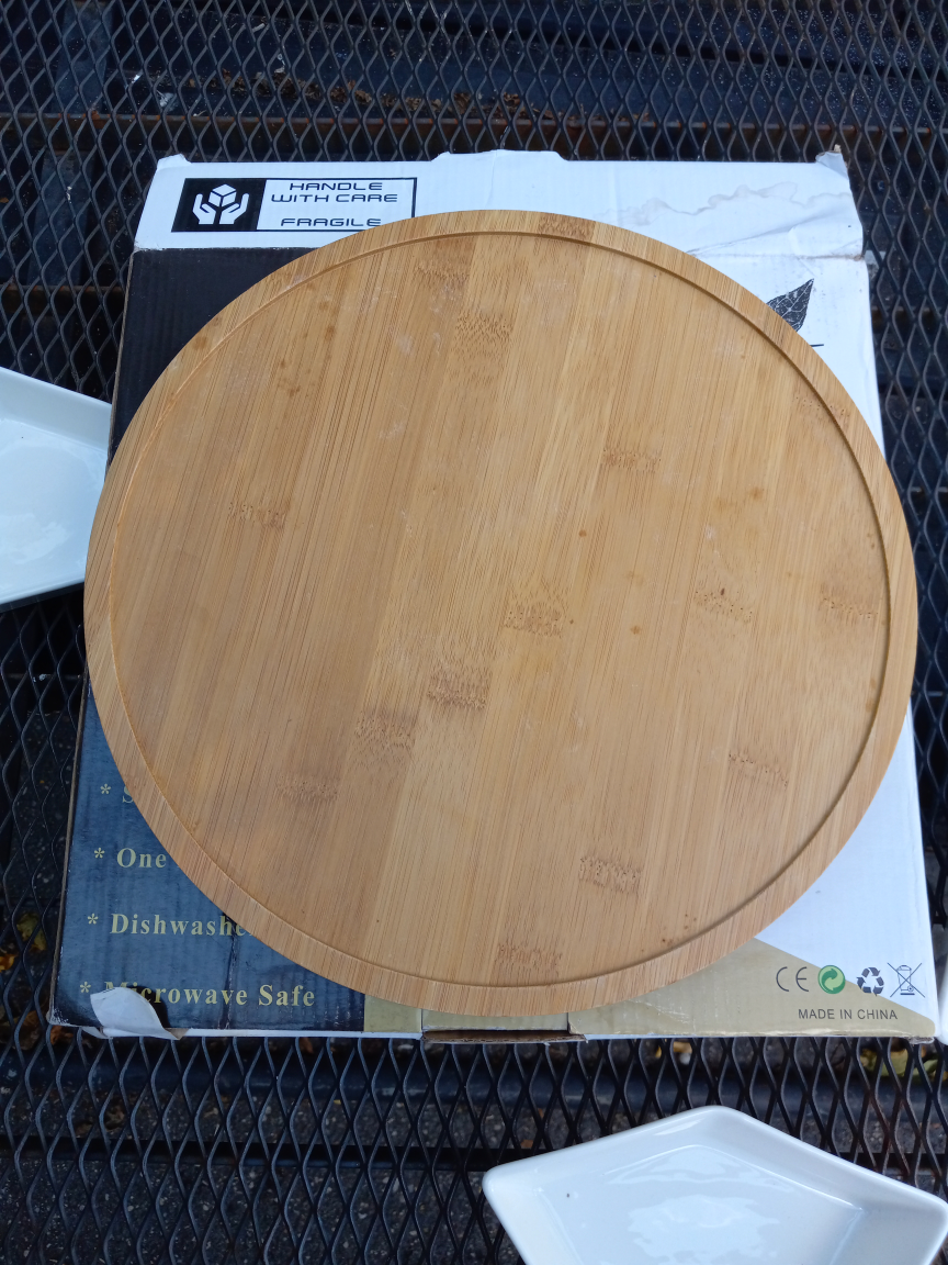 Bamboo Lazy Susan Serving Tray - photo 3