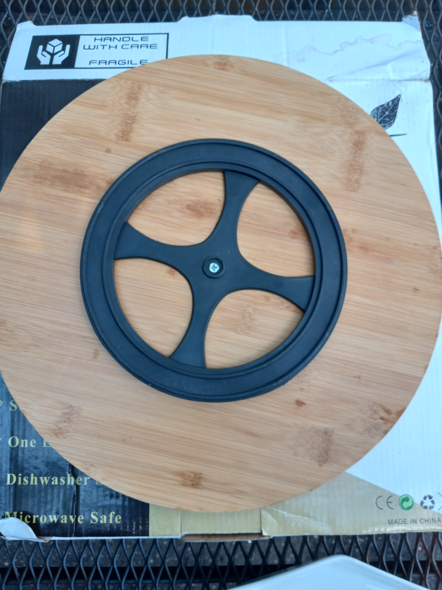 Bamboo Lazy Susan Serving Tray - photo 4