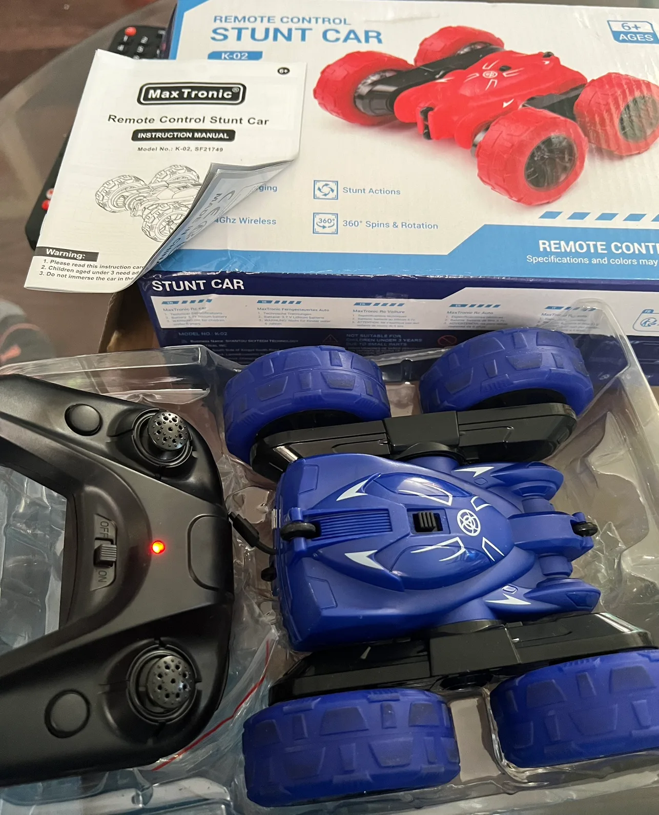 Remote Control Stunt Car blue colour thumbnail