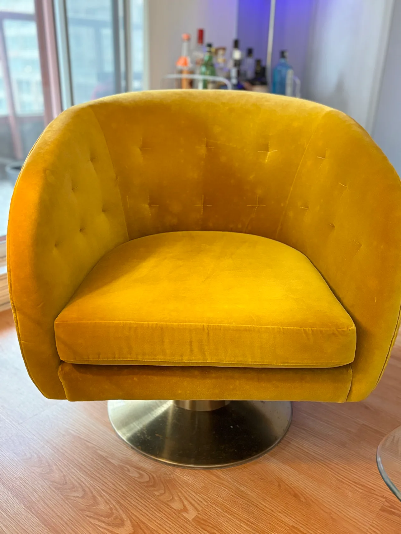 Swivel bucket chair - purchased @indigo thumbnail