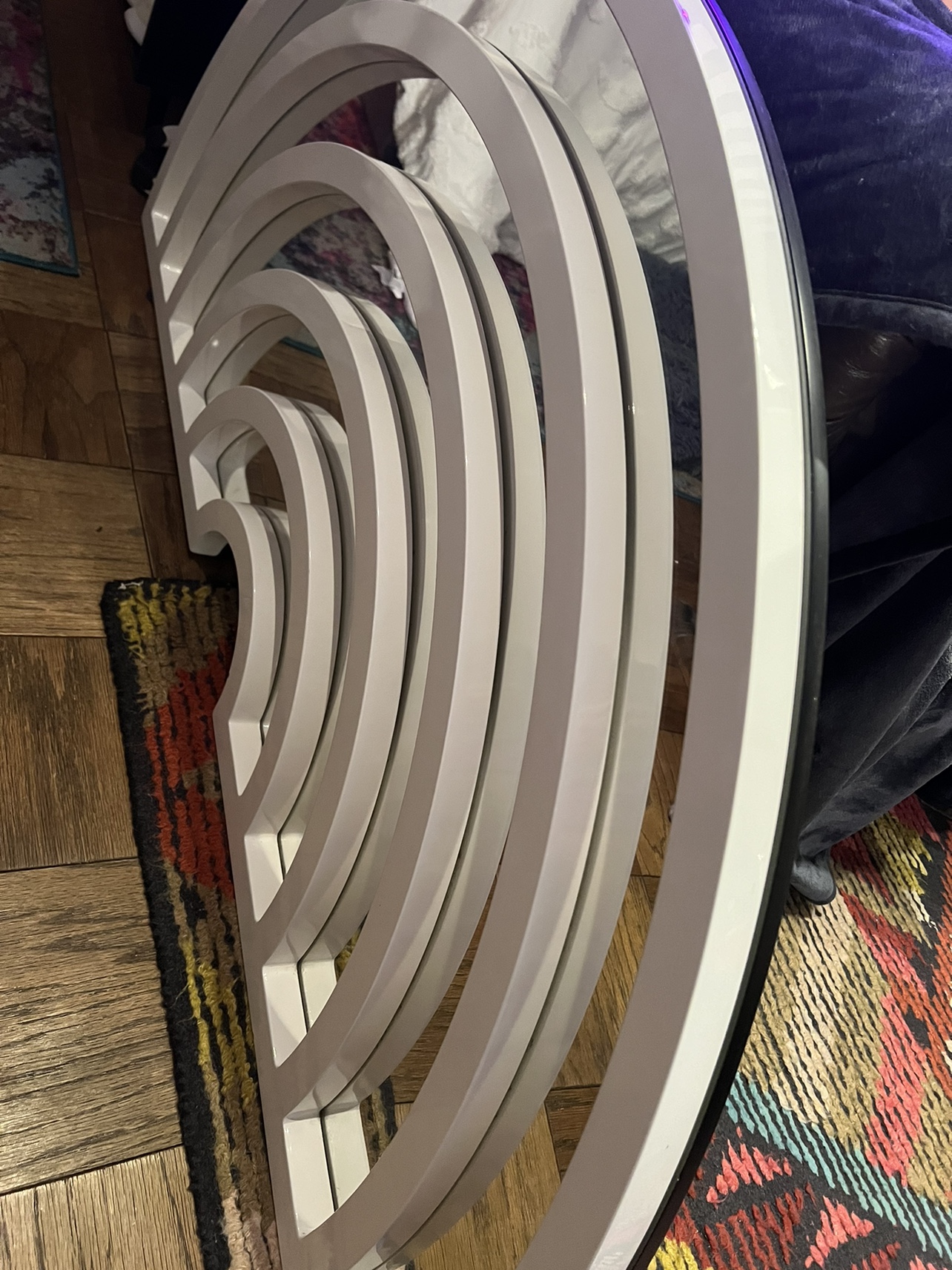 Cb2 white large Rainbow Mirror - photo 2