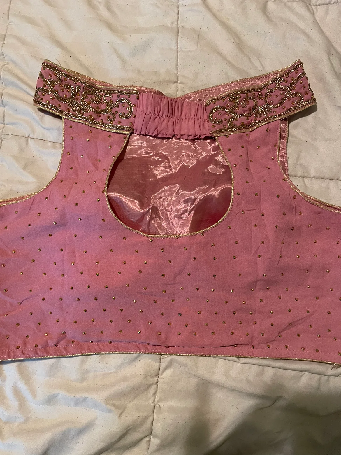 Pink Embroidered  Lehenga Choli image indicator(5)