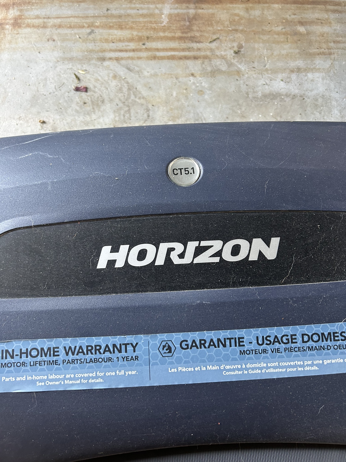 Horizon CT5.1 Treadmill - photo 2