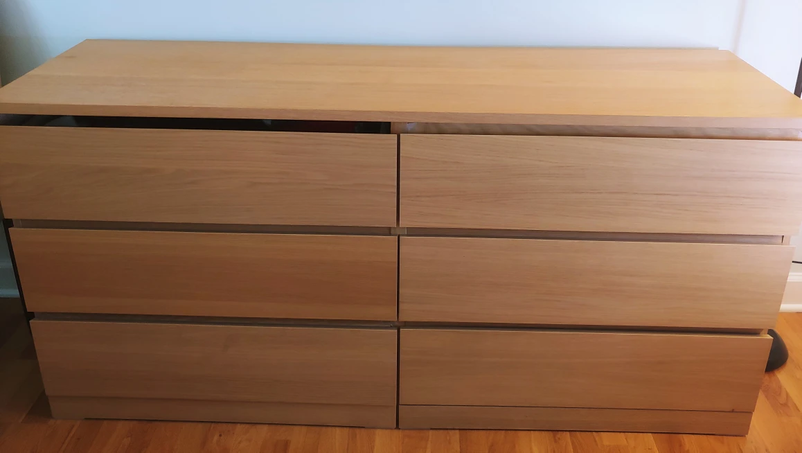 Ikea MALM 6-Drawer Dresser