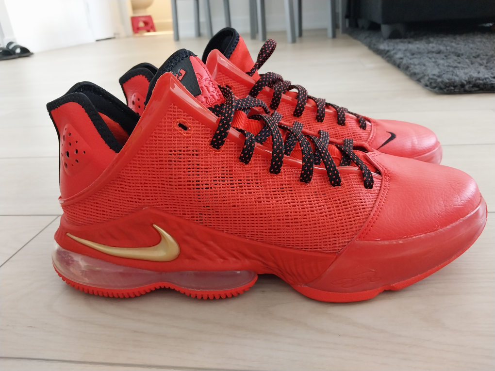 NEW AUTHENTIC NIKE LEBRON XIX LOW "LIGHT CRIMSON" MEN'S US  12