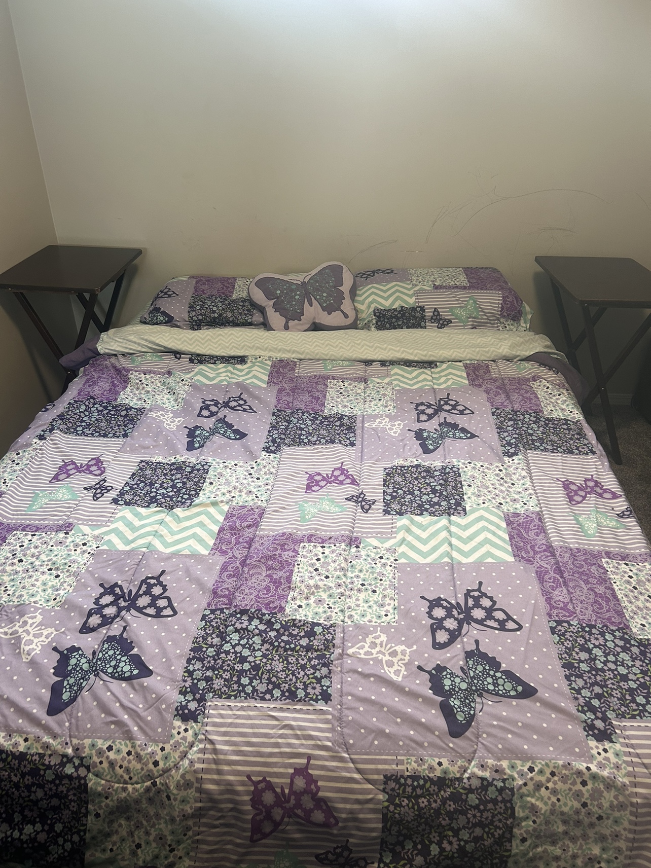 Double Bed Frame and Mattress