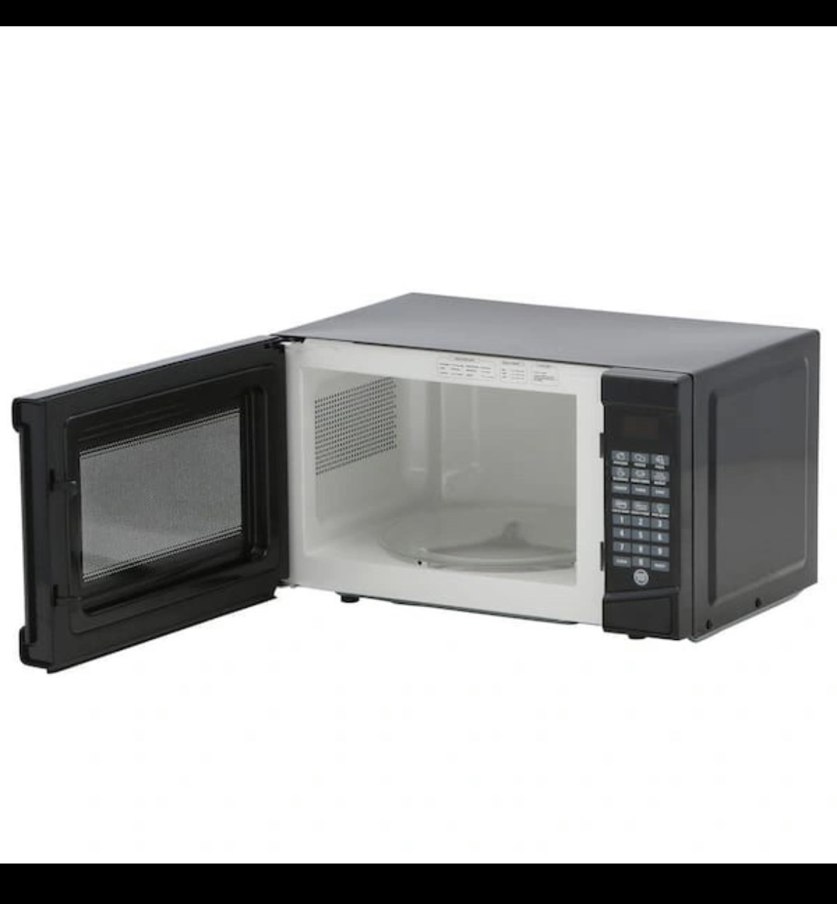 RCA 0.7 cu. ft. Countertop Microwave in Black - photo 2