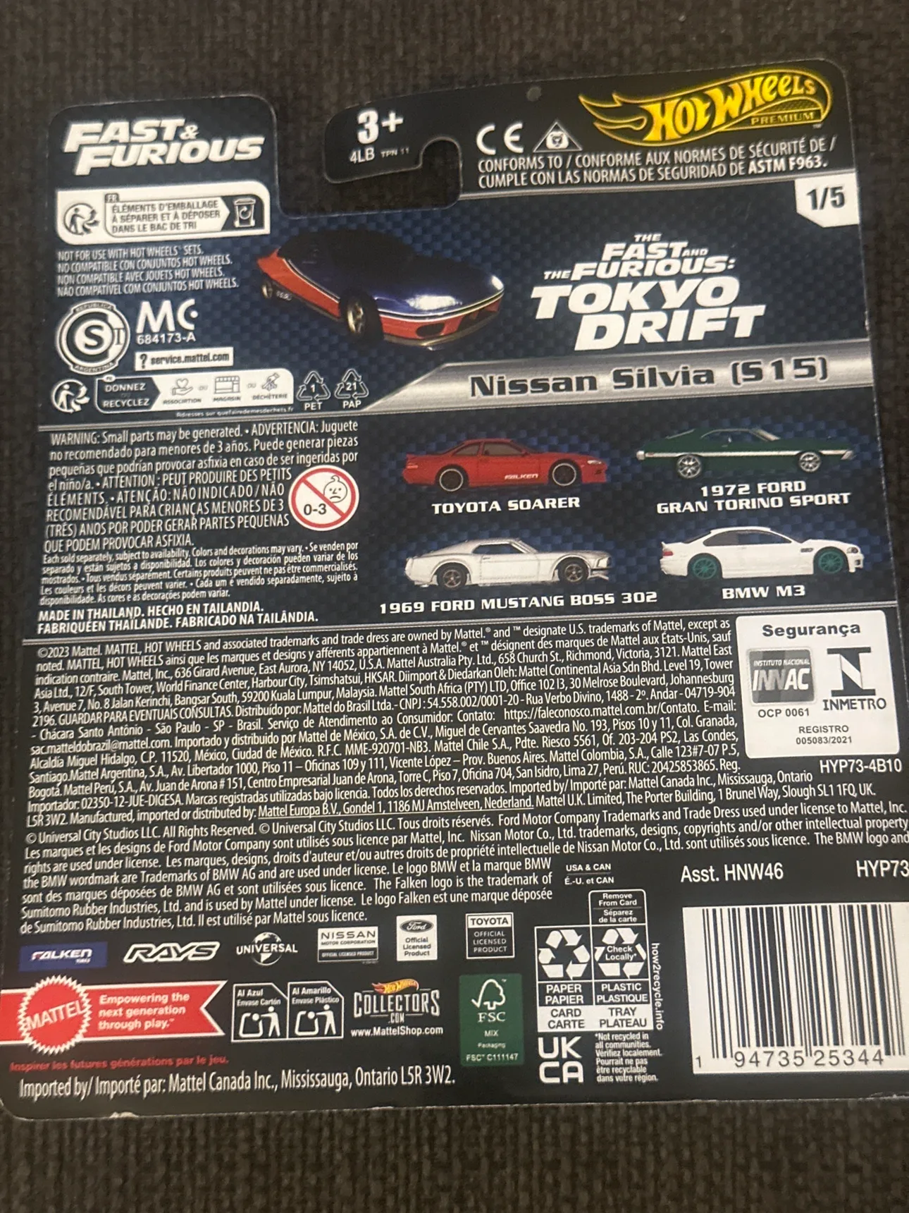 Hot Wheels Fast & Furious Nissan Silvia (S15) image indicator(2)