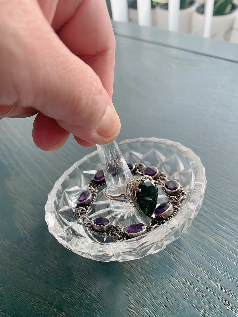 Crystal jewelry/trinket holder image indicator(8)