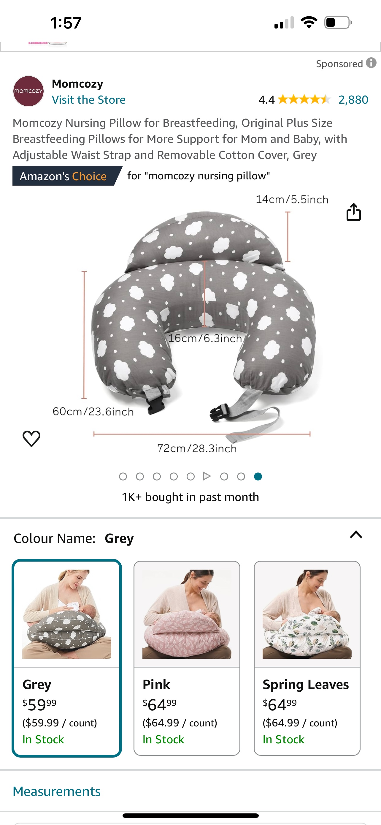 Momcozy Nursing Pillow