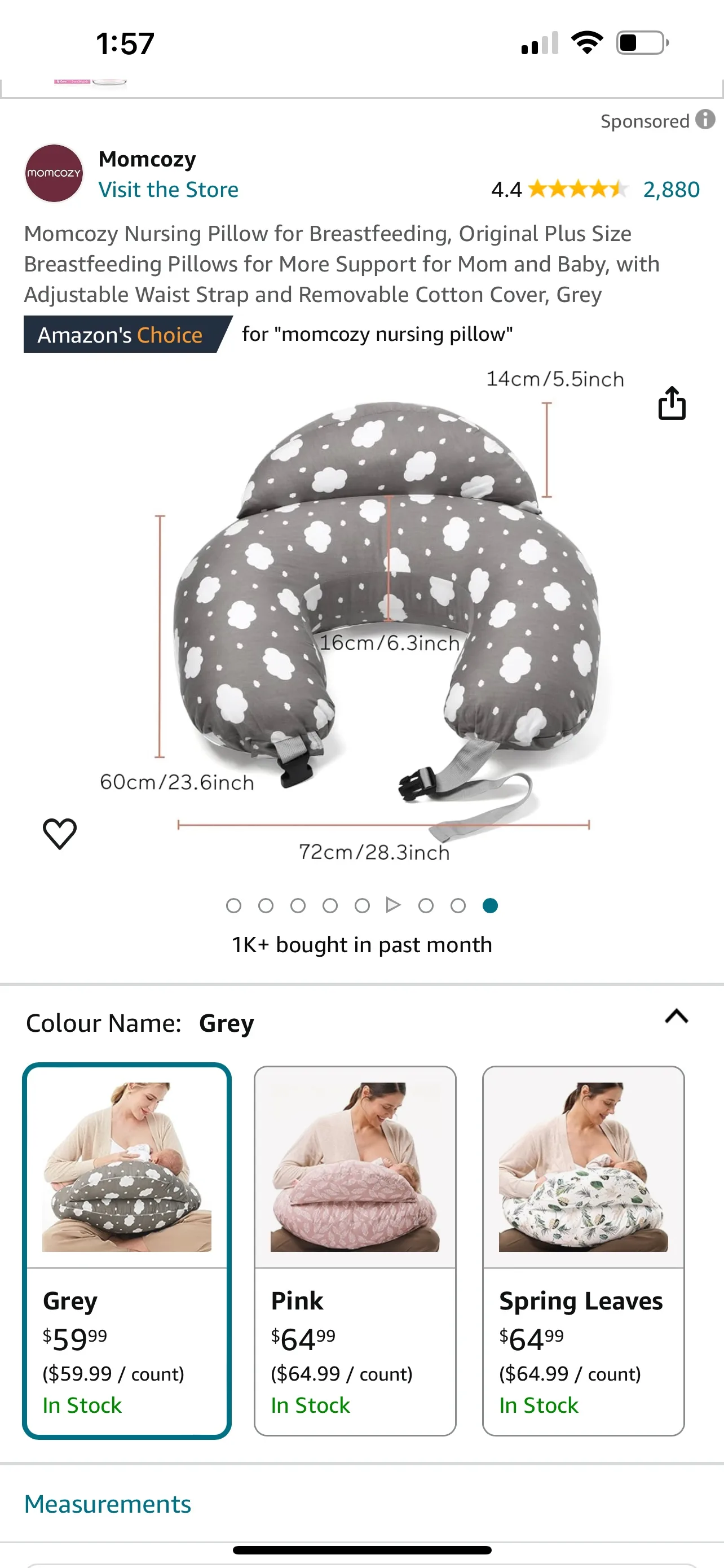Momcozy Nursing Pillow thumbnail