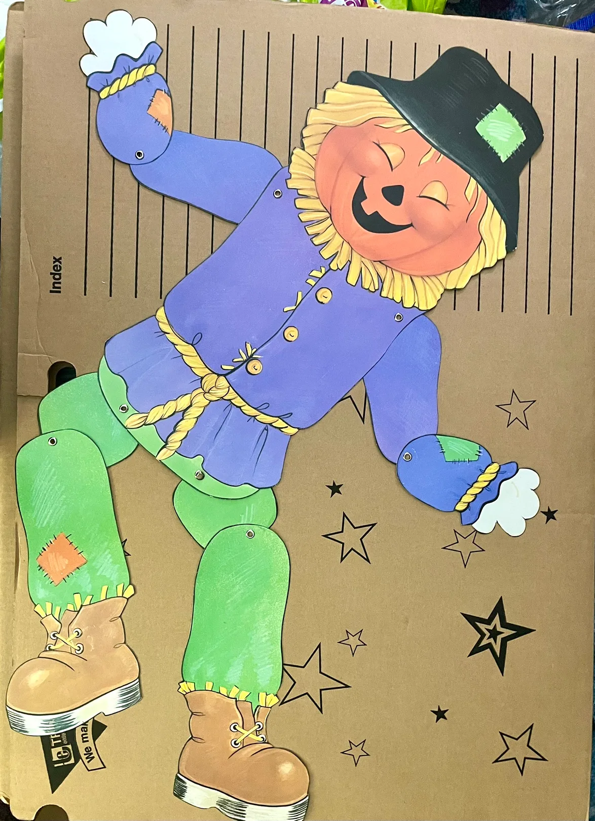 HALLOWEEN DECALS, DOOR COVER AND FALL LEAVES image indicator(9)