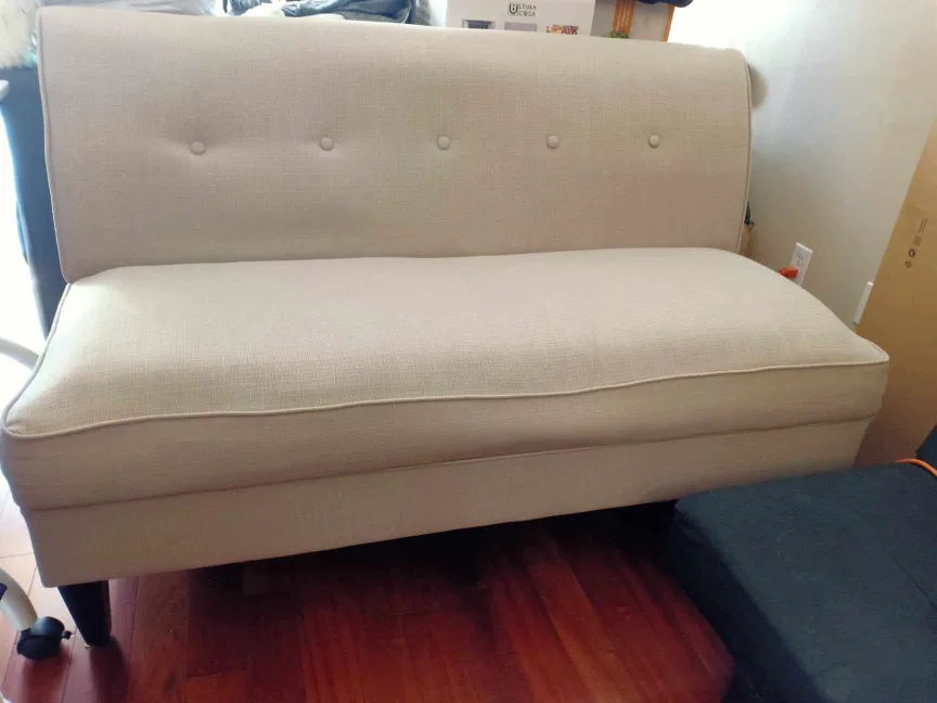Handy Living Bayonet Loveseat in Barley Tan thumbnail