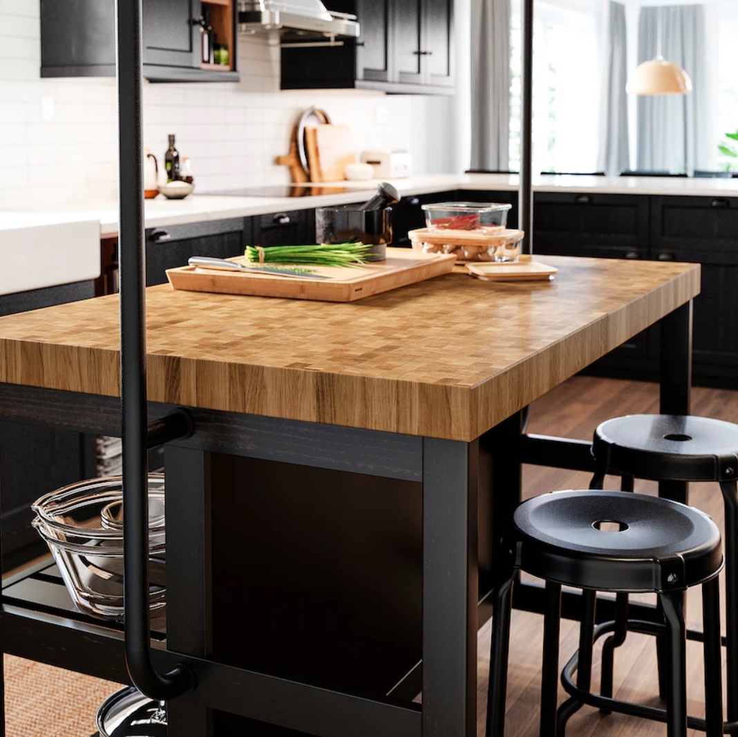 IKEA Kitchen Island with Butcher Block Top $250 OBO - photo 2