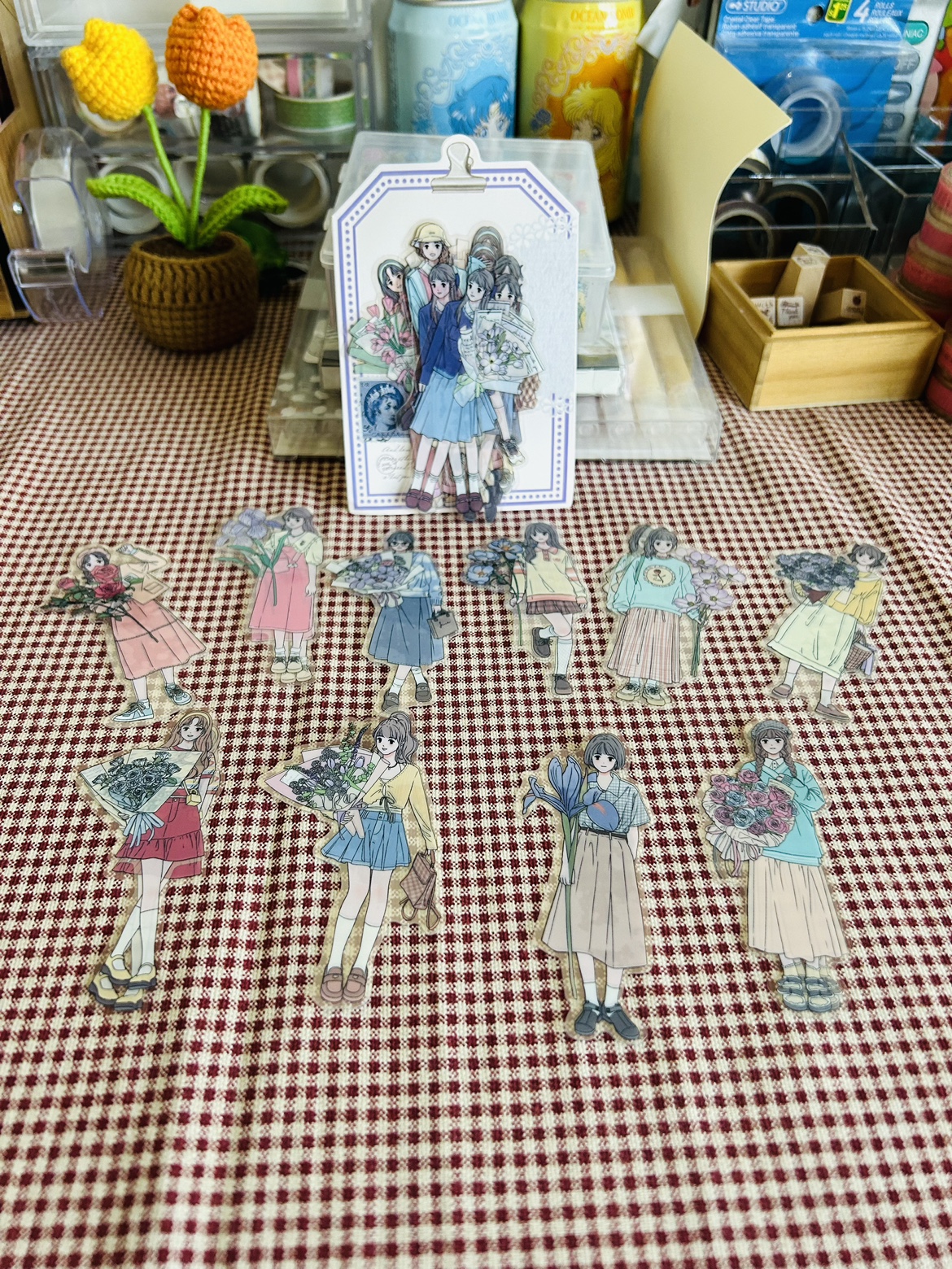Among the flowers sticker Book and heartthrob girl stickers - photo 5