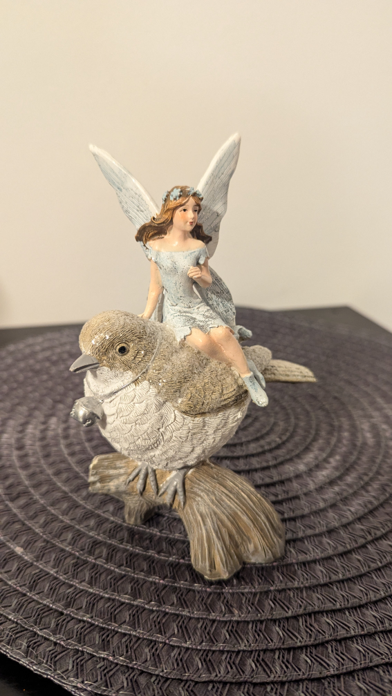 Fairy on Bird Figurine - photo 5