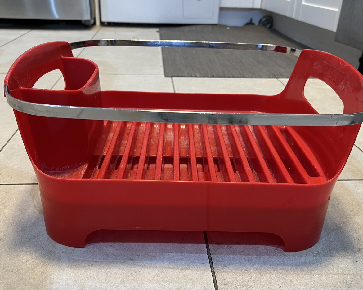 Red Dish Drying Rack - photo 2