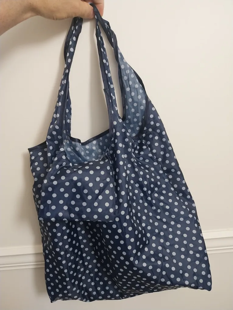 Polka Dot Reusable Shopping Bag #freecycle thumbnail