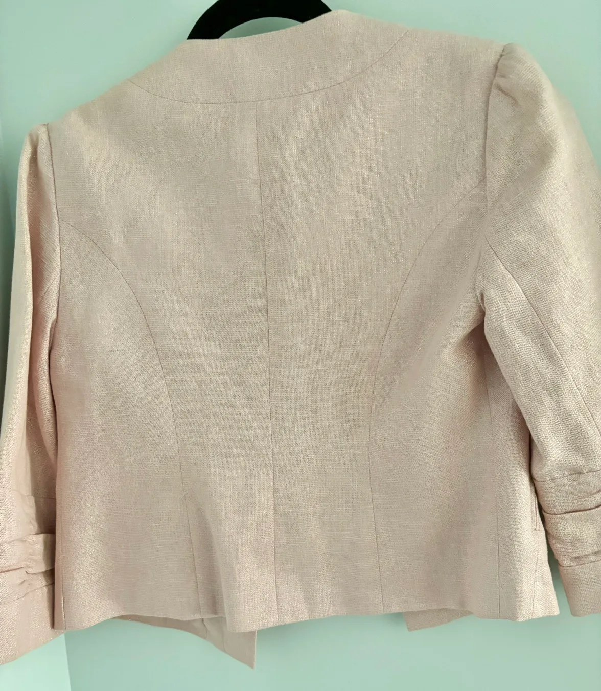 Pink Blazer, linen cotton blend image indicator(2)