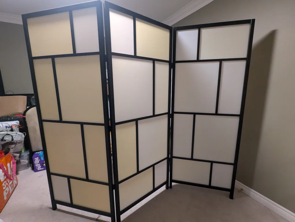 Three-panel room divider #freecycle thumbnail