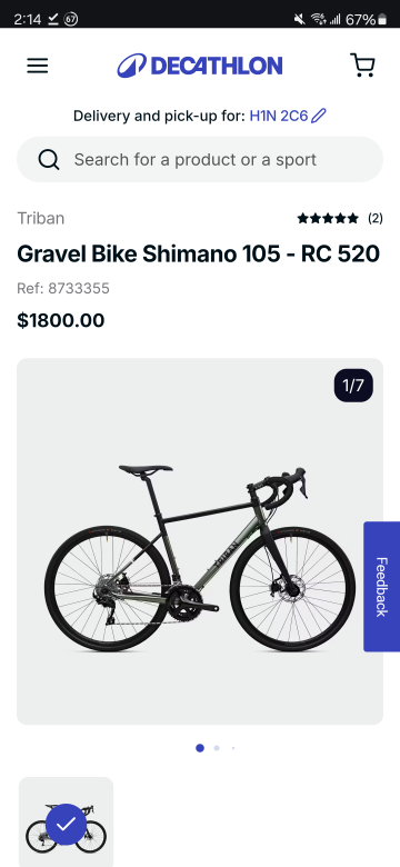 Decathlon Triban RC 520 Gravel Bike Size L 180-188cm Shimano 105 - photo 5