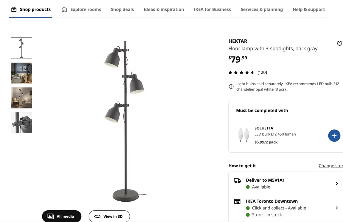 IKEA HEKTAR Floor Lamp - photo 2