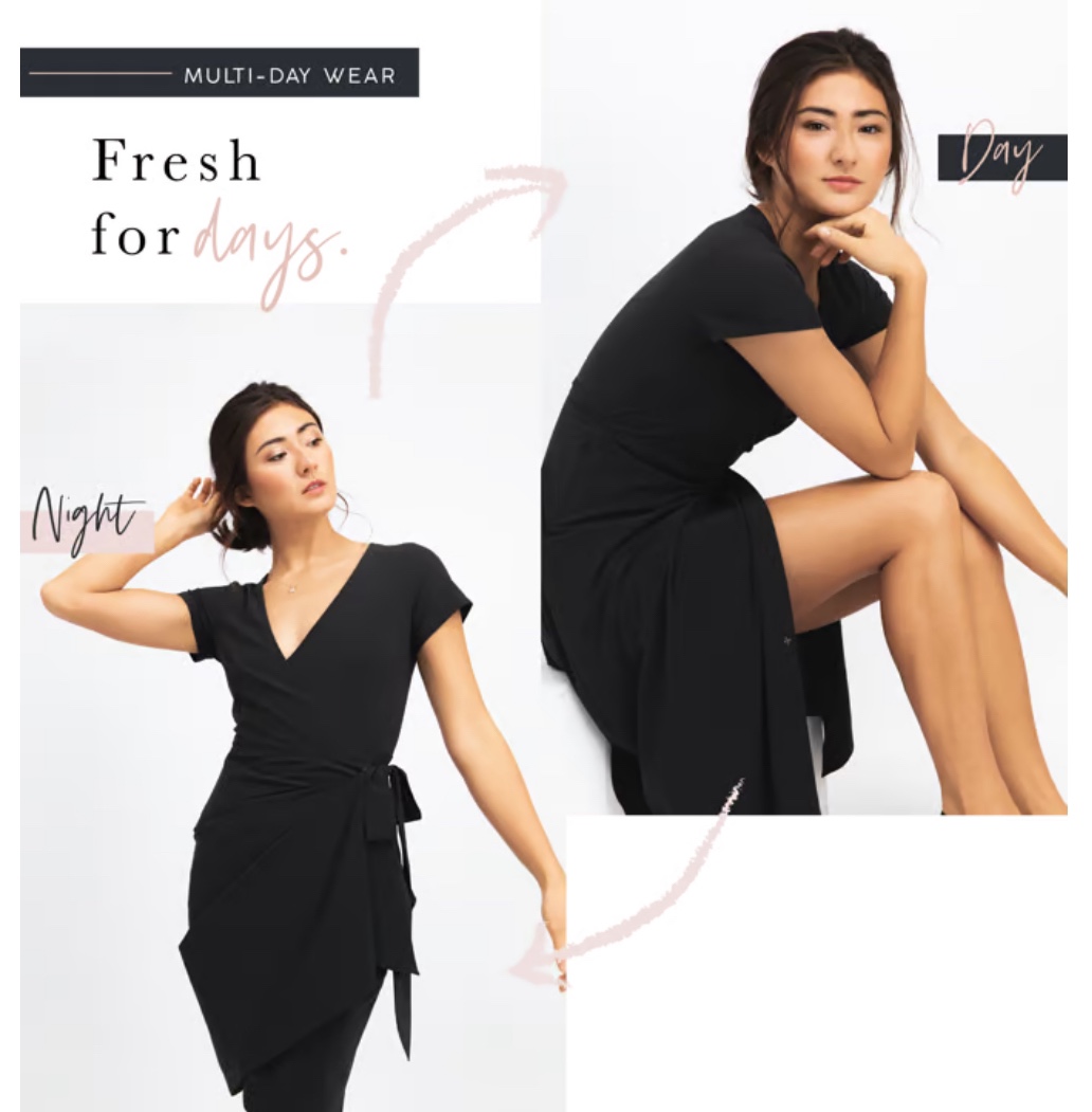 The Kosan Go Travel Dress vintage black.