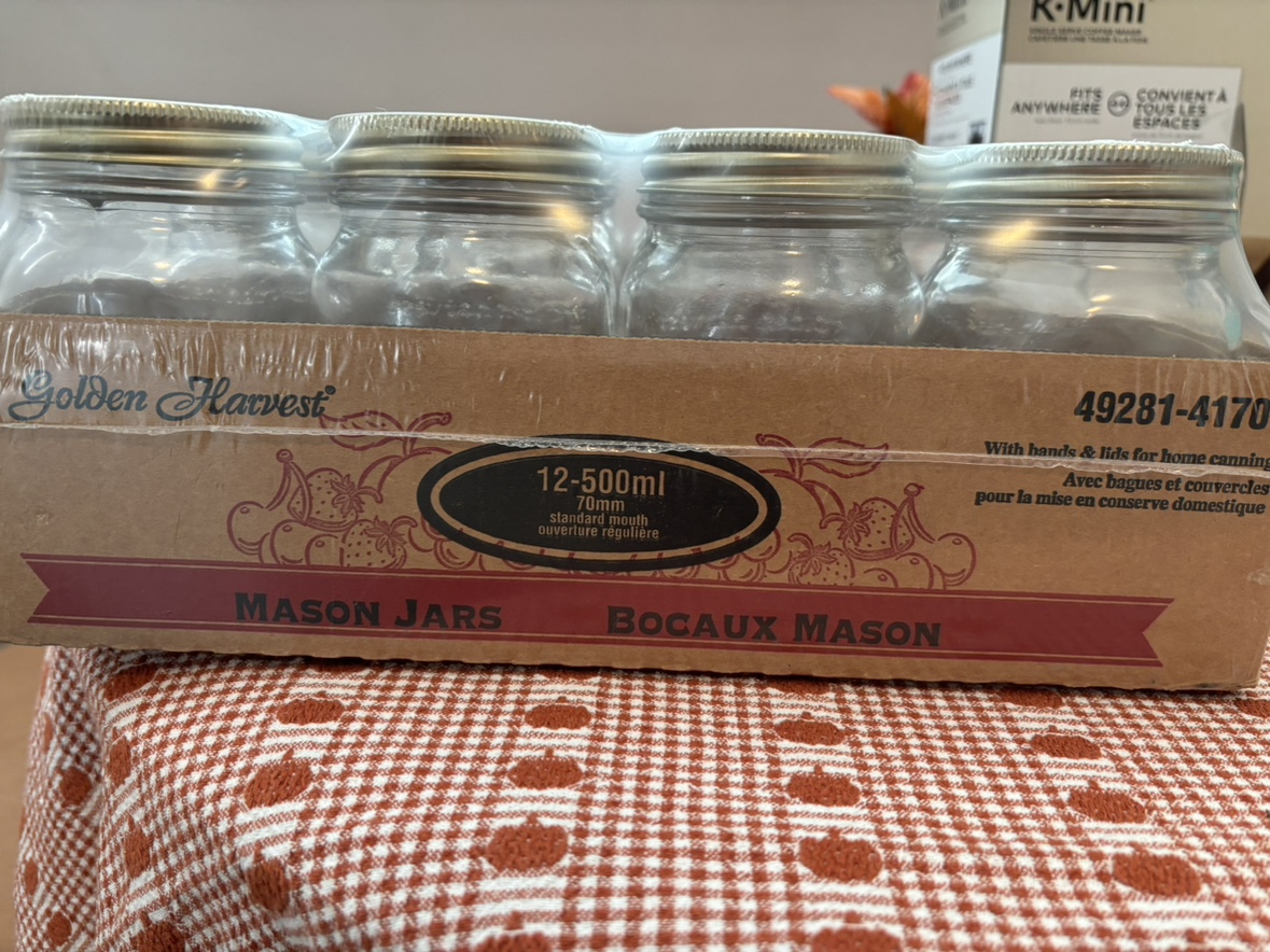Golden Harvest 12-Pack Mason Jars