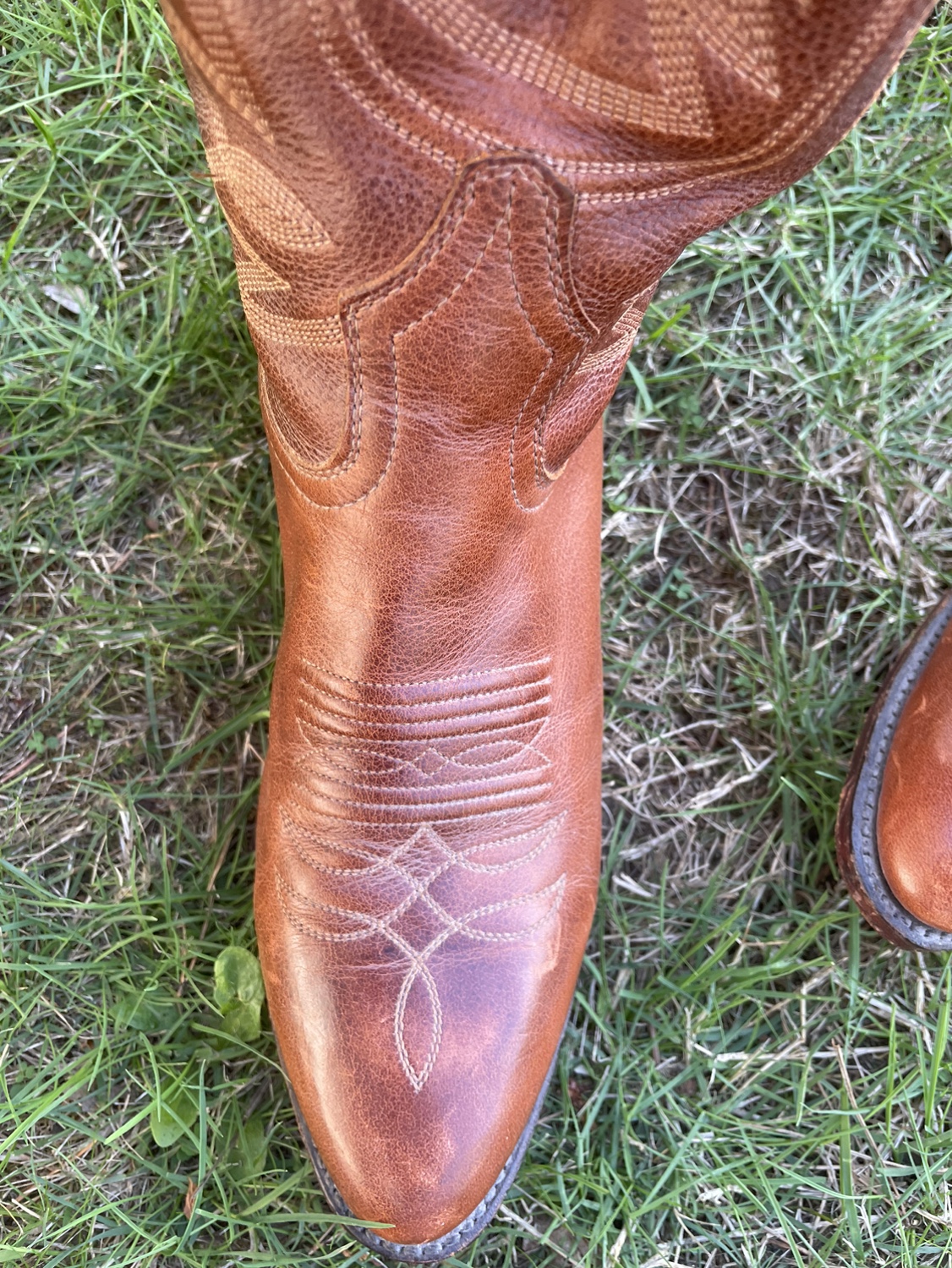 Brown Leather Cowboy Boots Boulet - photo 4