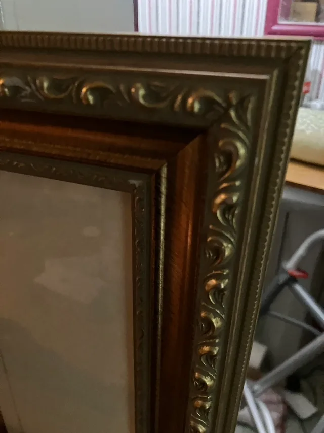 Framed Girl with Flower Print image indicator(4)