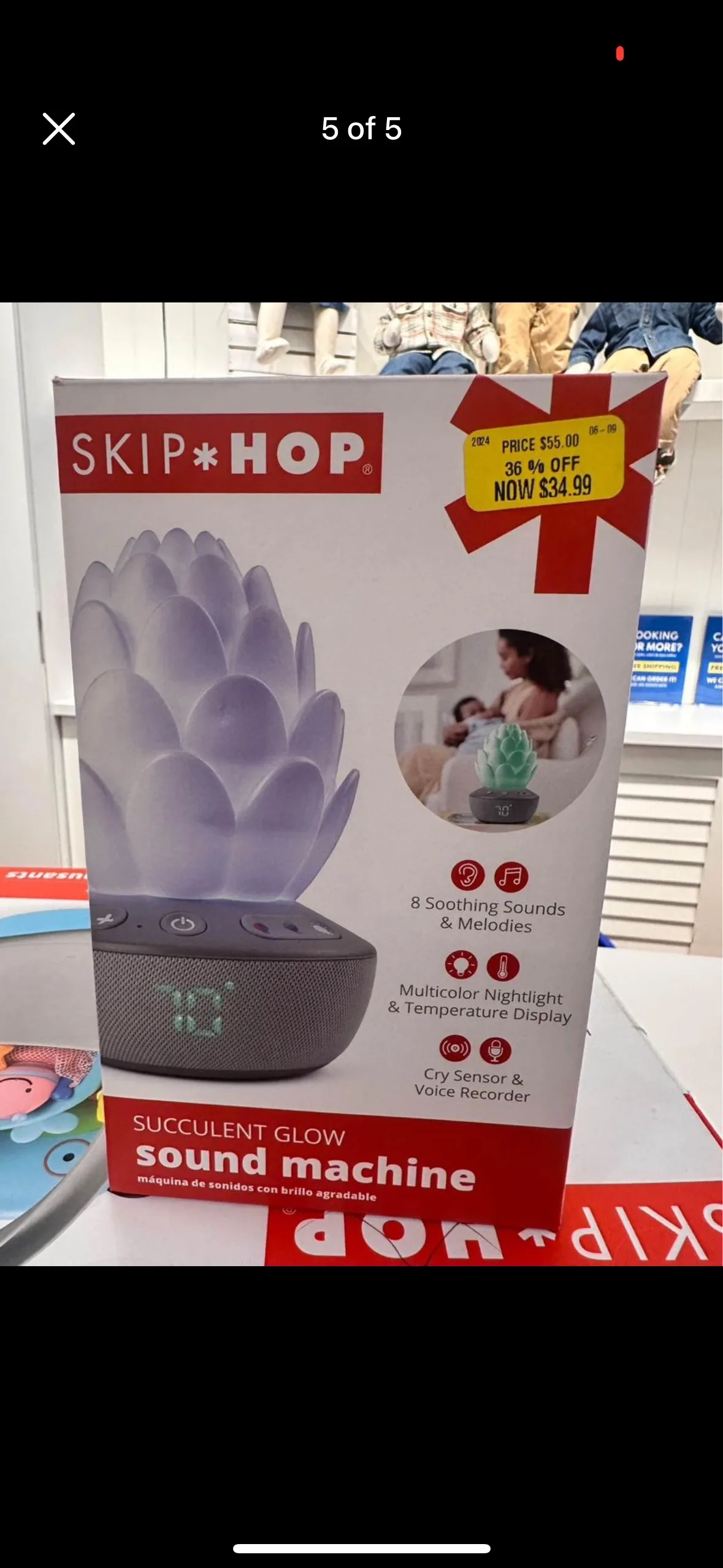 Skip Hop Terra Cry-Activated Soother image indicator(5)