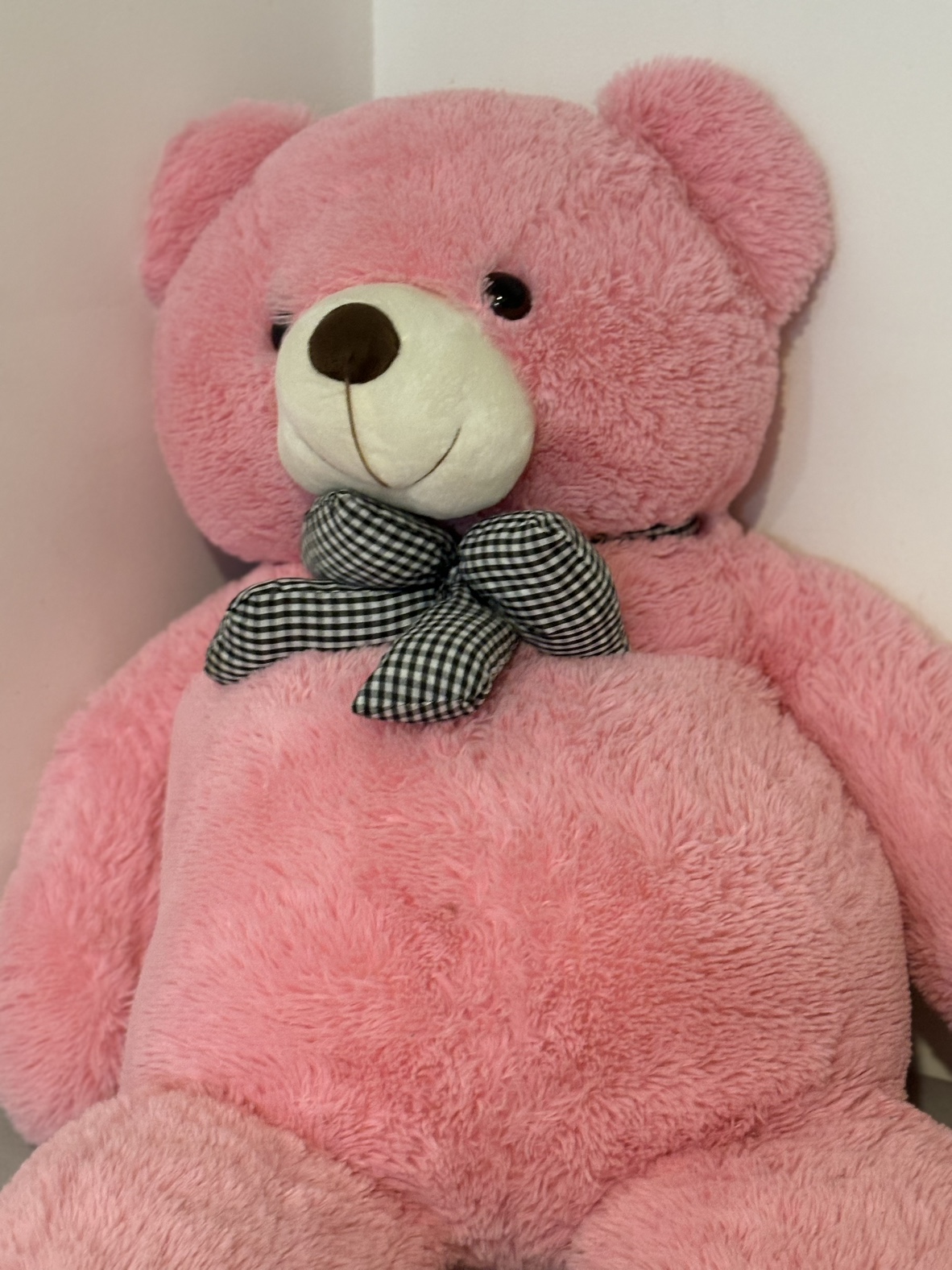 Large Pink Plush Teddy Bear - photo 4